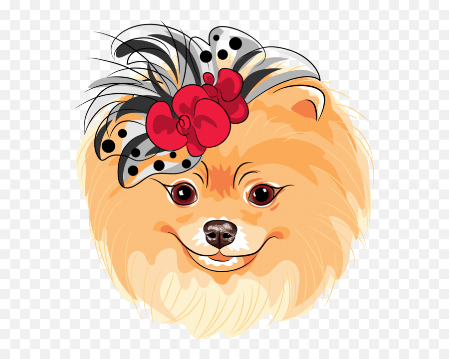 Dog Dog Pomeranian Nose Clipart - Happy Emoji,Nose Clipart