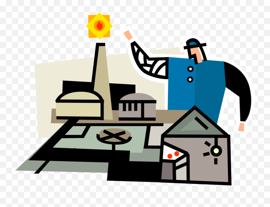 Vector Illustration Of Nuclear Energy Power Plant Technician - Fiction Emoji,Power Clipart