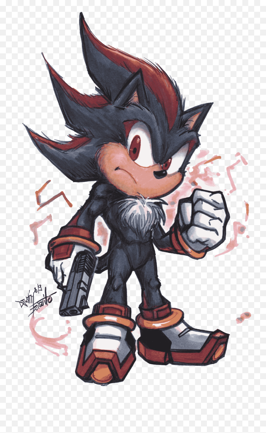 Shadow The Hedgehog Png Free Download - Artstation Shadow The Hedgehog Emoji,Shadow The Hedgehog Png