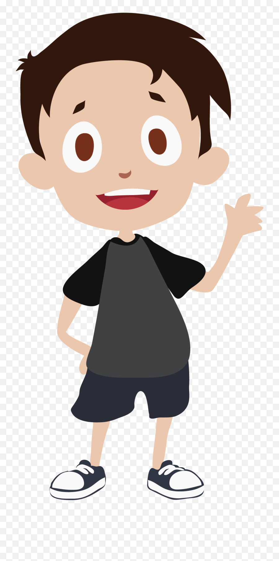 Thumb Human Behavior Cheek Illustration - Vector Black Cute Transparent Background Boy Clipart Transparent Emoji,Little Boy Clipart