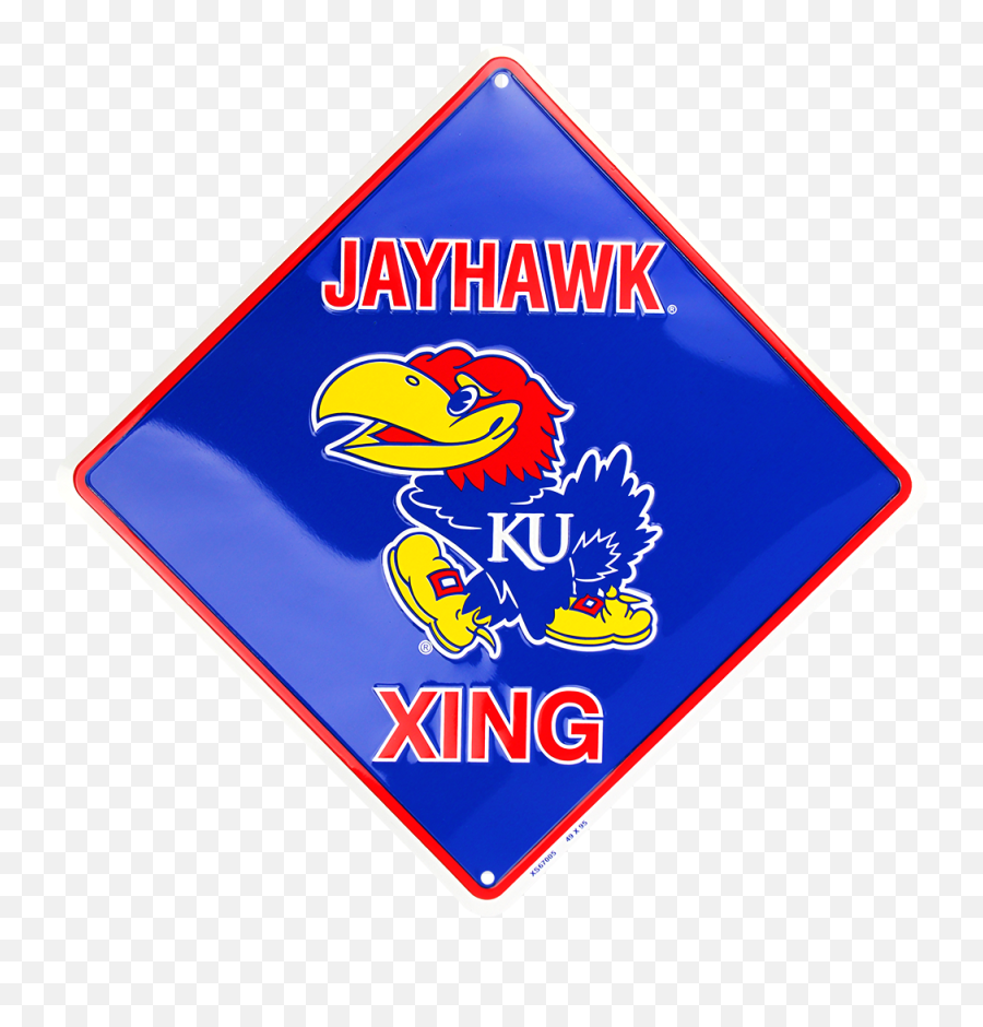 Kansas Jayhawks Xing X Embossed - Kansas Jayhawks Emoji,Jayhawk Logo