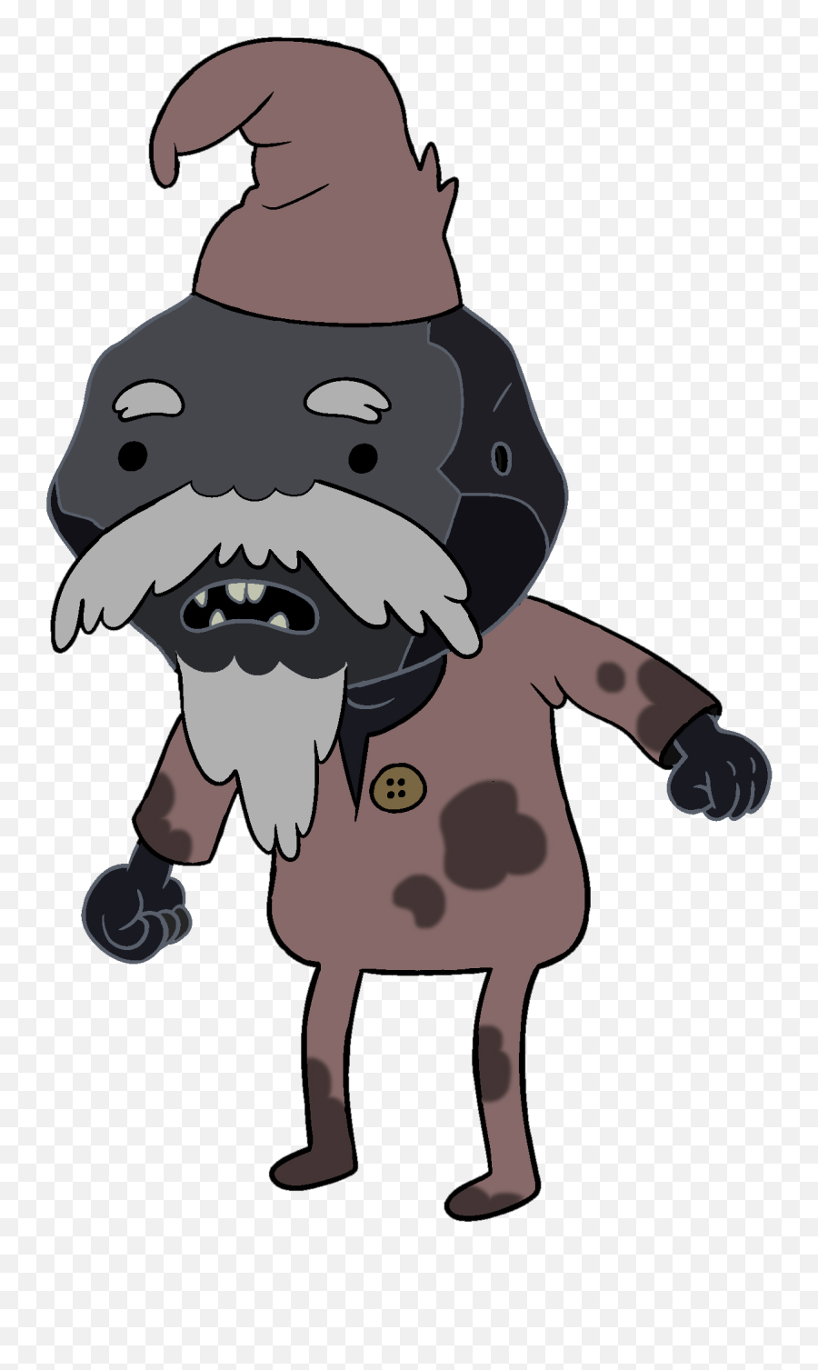 Coal Man Adventure Time Png Image With - Coal Man Cartoon Emoji,Adventure Clipart