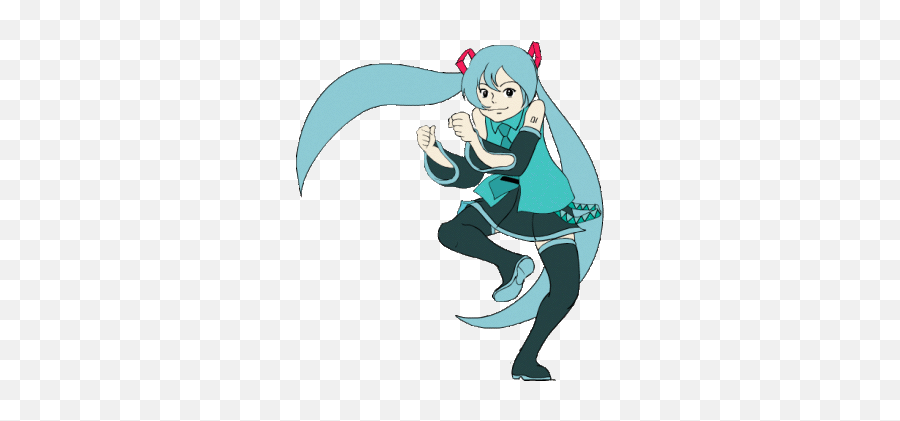Dancing Miku - Dancing Miku Transparent Gif Emoji,Anime Dance Gif Transparent