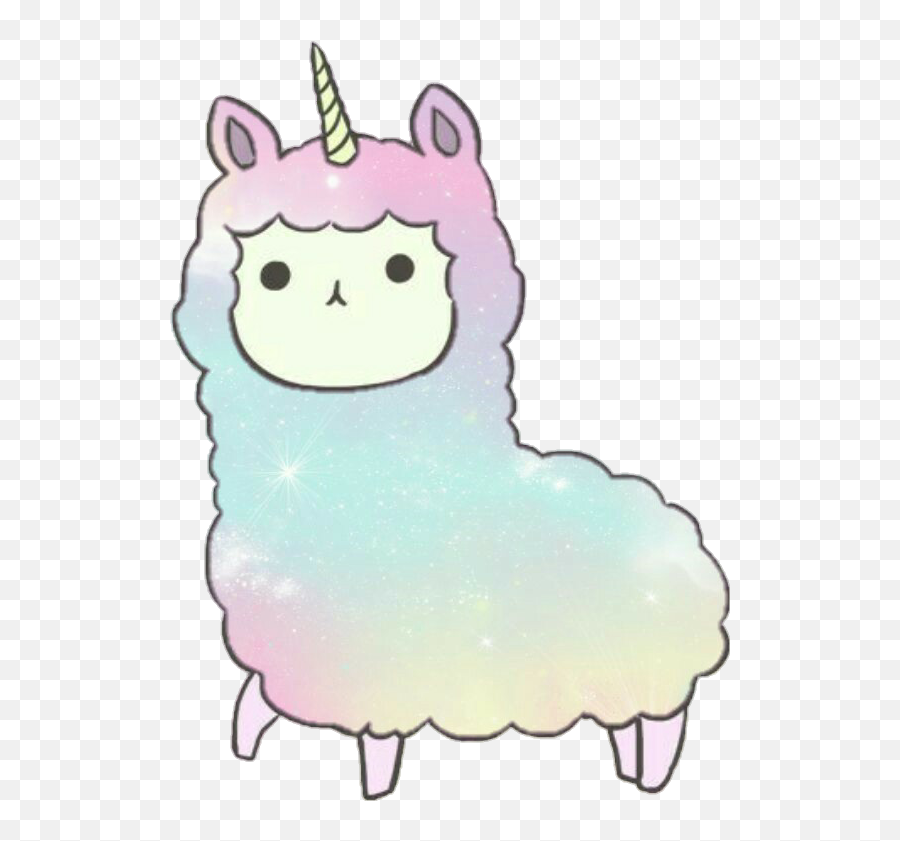 Alpaca Clipart Rainbow - Kawaii Rainbow Cartoon Unicorn Emoji,Alpaca Clipart