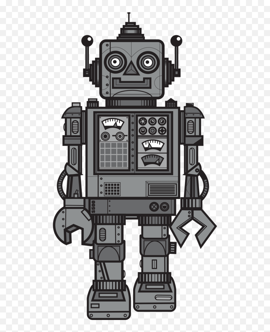 Retro Robots Clipart Images Gallery For 1109462 - Png Robot Sticker Emoji,Retro Clipart