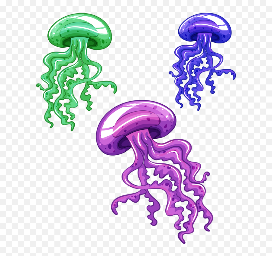 Medusa De Mar Animada - Jellyfish Clipart Transparent Jellyfish Vector Free Png Emoji,Jellyfish Clipart