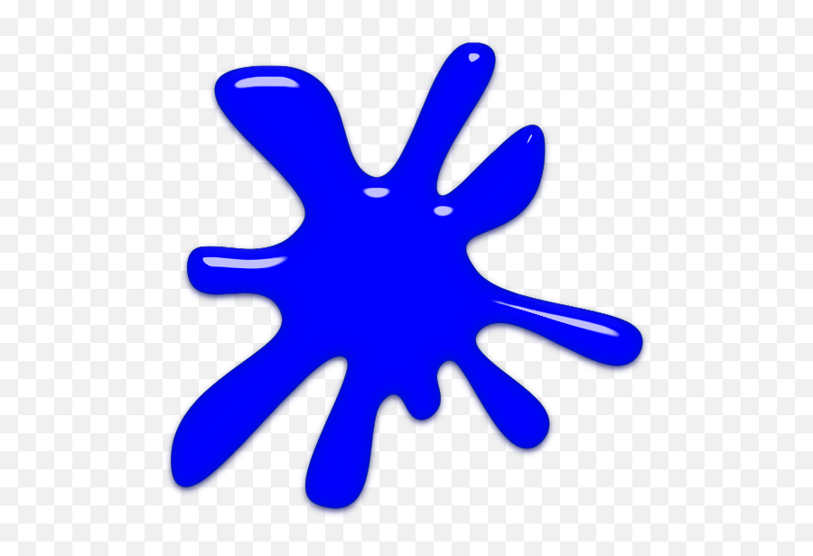Blue Paint Splatter Clip Art N6 Free Image - Blue Paint Splatter Clip Art Emoji,Paint Clipart