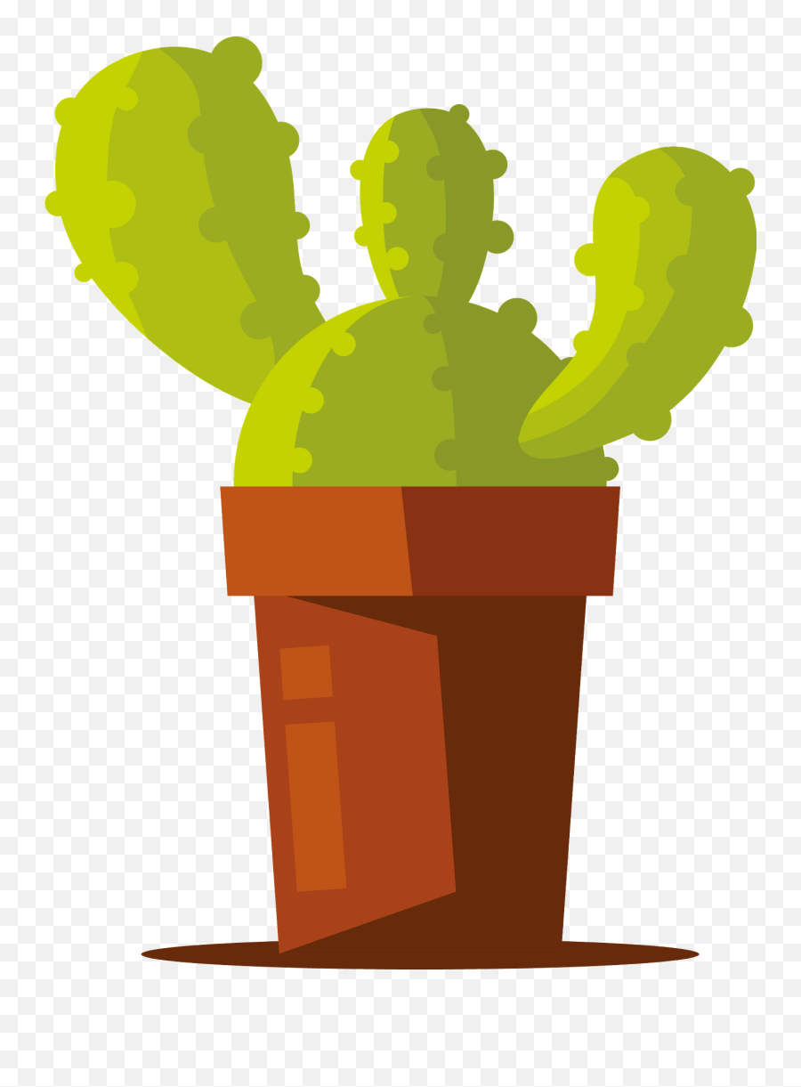 Cactus In Pot Clipart Emoji,Cute Cactus Clipart