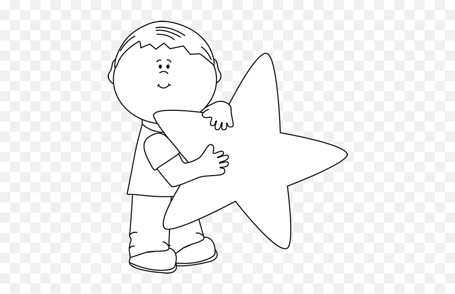 Star Clip Art - Star Images Stars Kids Clipart Black And White Emoji,Stars Clipart