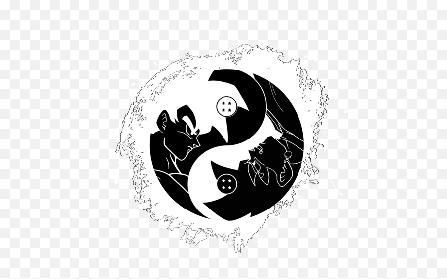 Yingyang Goku Black Dragon Ball Art Print By Makaiworld - X Emoji,Goku Black Transparent