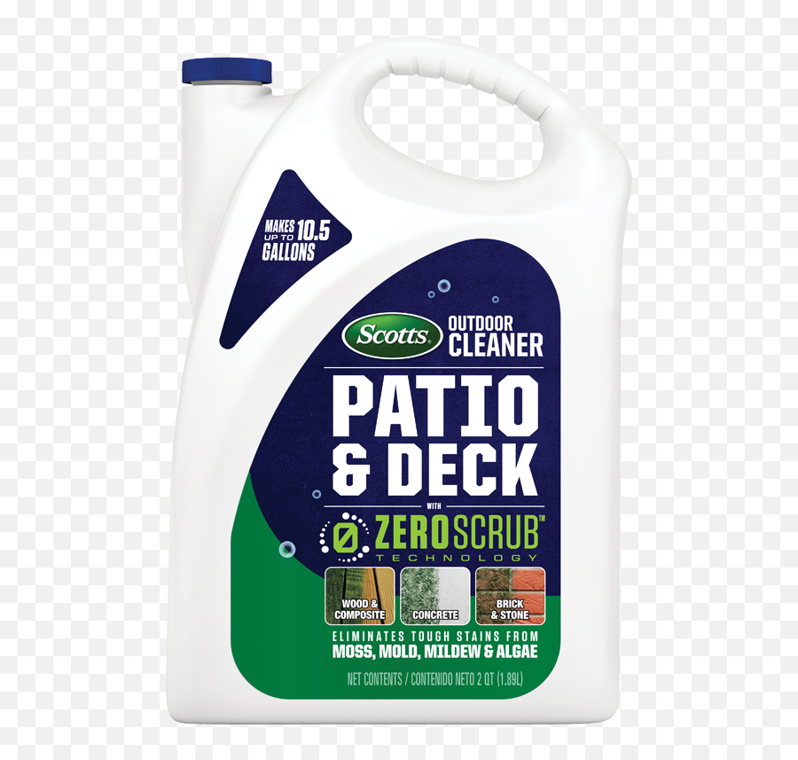 Scotts Outdoor Cleaner Patio U0026 Deck With Zeroscrub Technology Concentrate Emoji,Semi Transparent Deck Stain