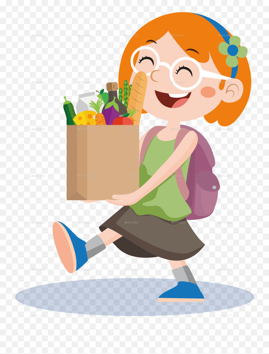 Shopping Bags Cartoon Png The Art Of Mike Mignola - Children Shopping Clipart Emoji,Shopping Bags Clipart