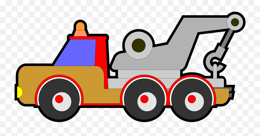 Yellow Bubble Tow Truck Clipart - Clip Art Emoji,Tow Truck Clipart