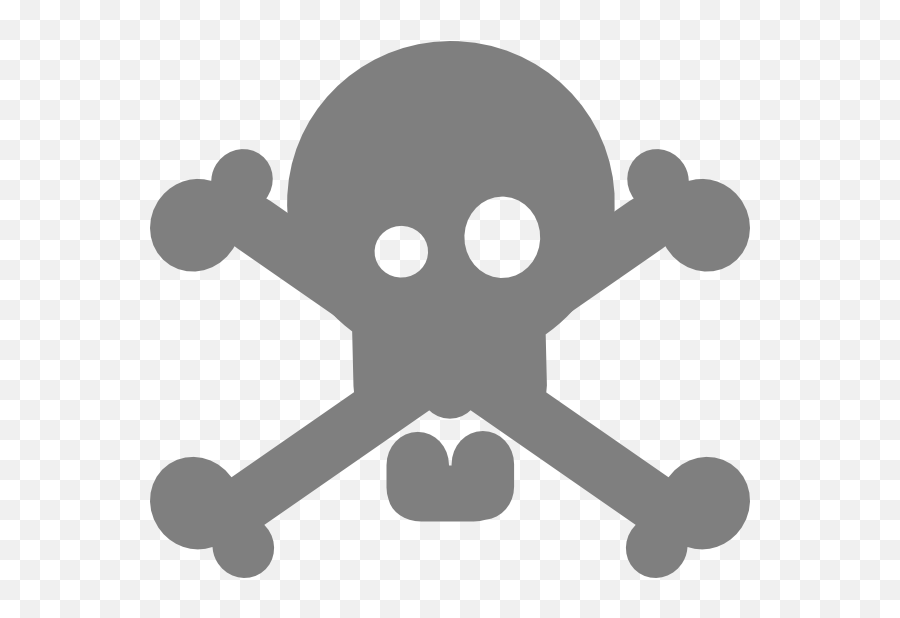 Transparent Weightlifting Clipart - Grey Skull And Grey Skull And Crossbones Circle Emoji,Skull And Crossbones Png