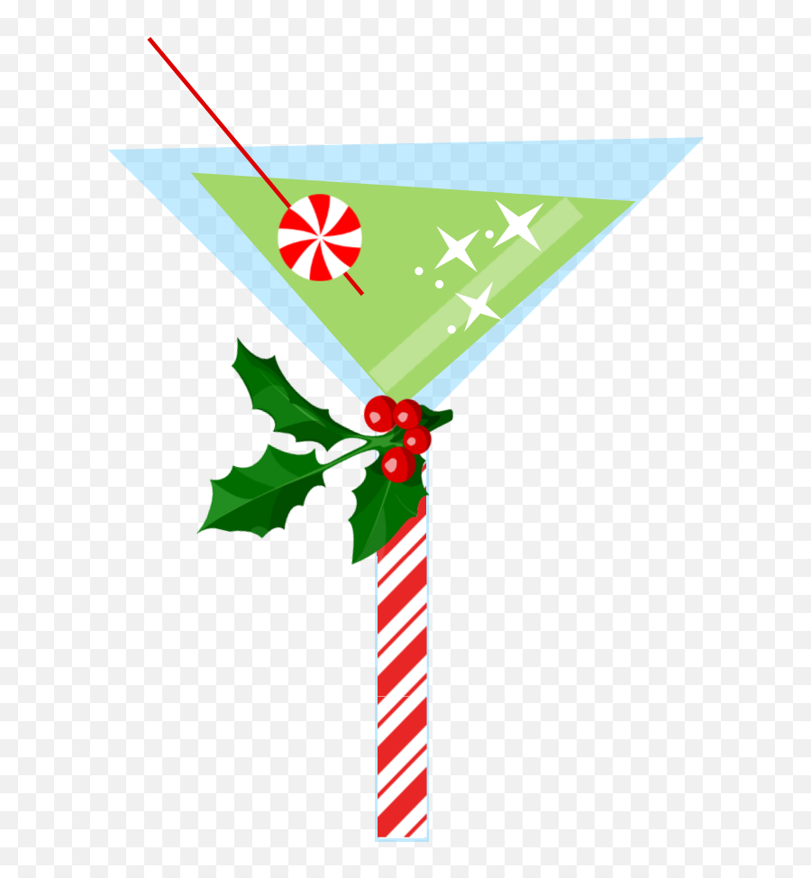 Original - Christmas Martini Clip Art Transparent Cartoon Christmas Martini Glass Clipart Emoji,Martinis Clipart