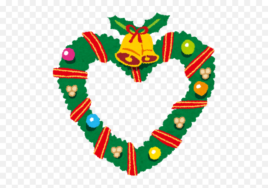 A Wreath - Christmas Wreath Heart Png Clipart Full Size Transparent Heart Christmas Wreath Emoji,Christmas Wreath Clipart