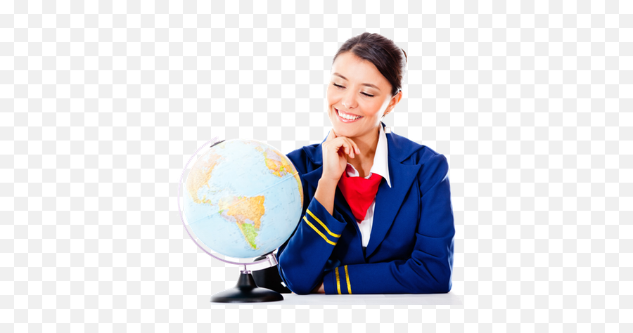 Download Flight Attendant Png Transparent - Globe Png Image Flight Attendant Dream Collage Emoji,Transparent Globe