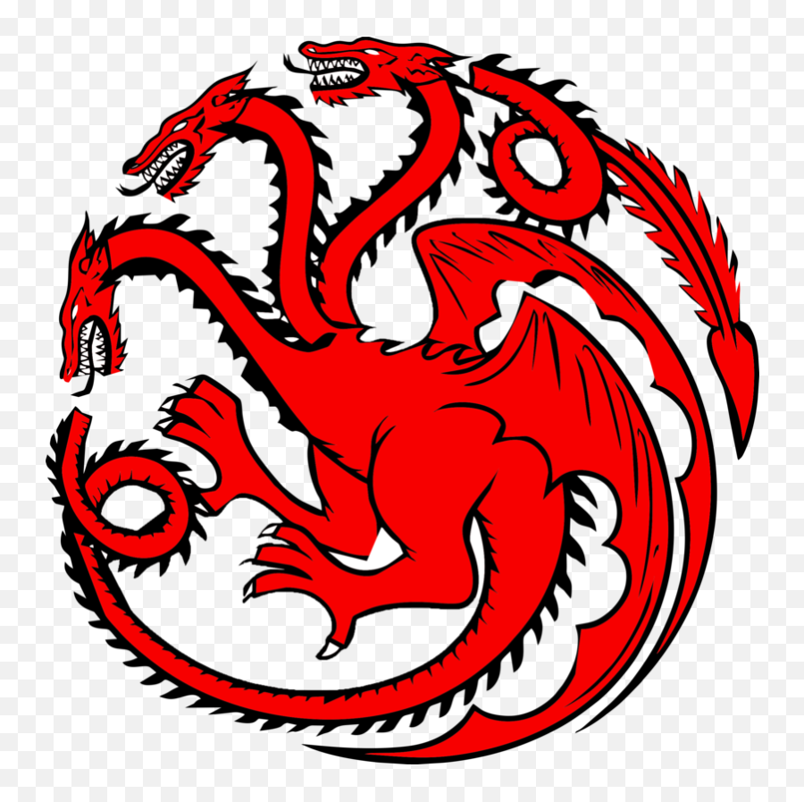 Game Of Thrones Three Headed Dragon Png Emoji,Game Of Thrones Dragon Png