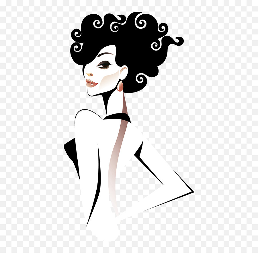 Coco Chanel - Girls Fashion Vector Png Transparent Cartoon Fashion Girl Vector Art Emoji,Coco Chanel Logo