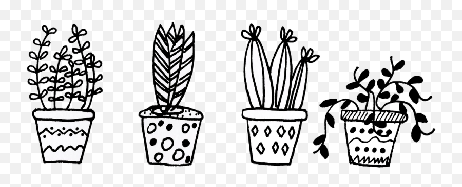 Transparent Flower Doodles Png Emoji,Cactus Flower Clipart