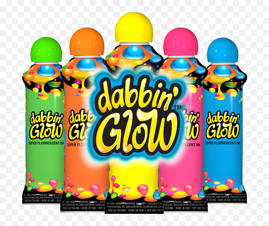 Dabbinu0027 Glow 3 Oz Fluorescent Bingo Daubers - Marker Pen Emoji,Free Bingo Clipart