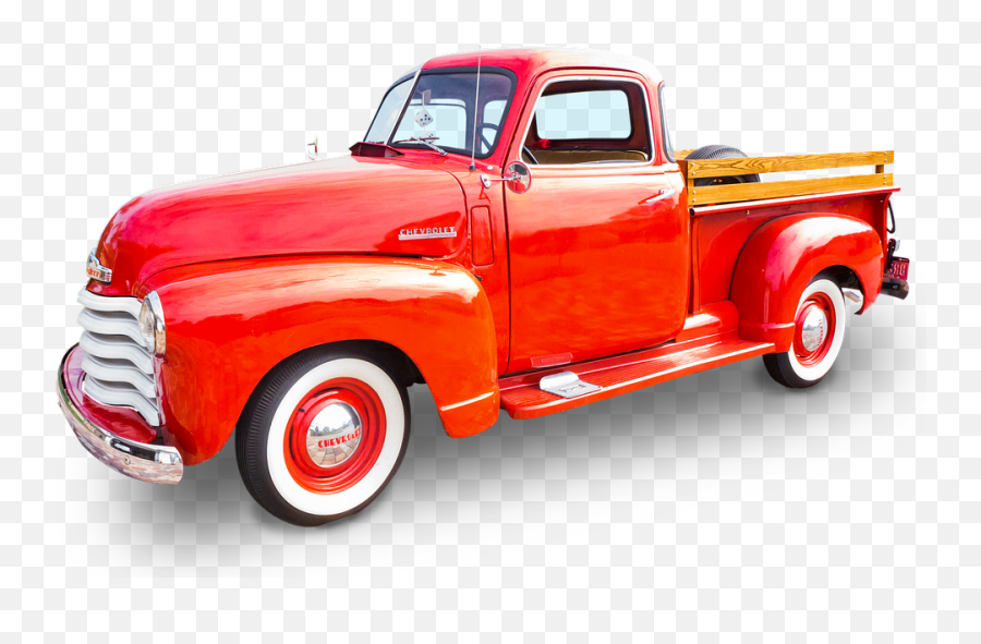 Free Photo Pickup Chevrolet Truck Chevy Red Pickup Vintage Emoji,Red Truck Clipart