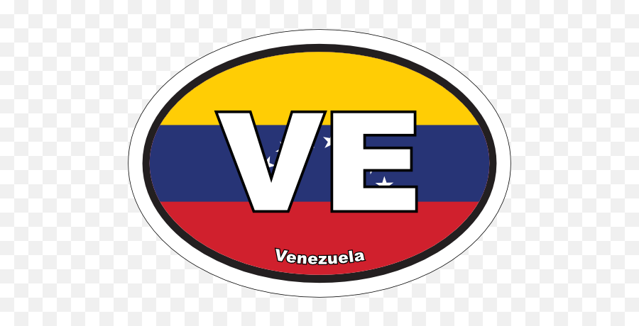 Venezuela Ve Flag Oval Sticker Emoji,Israeli Flag Clipart