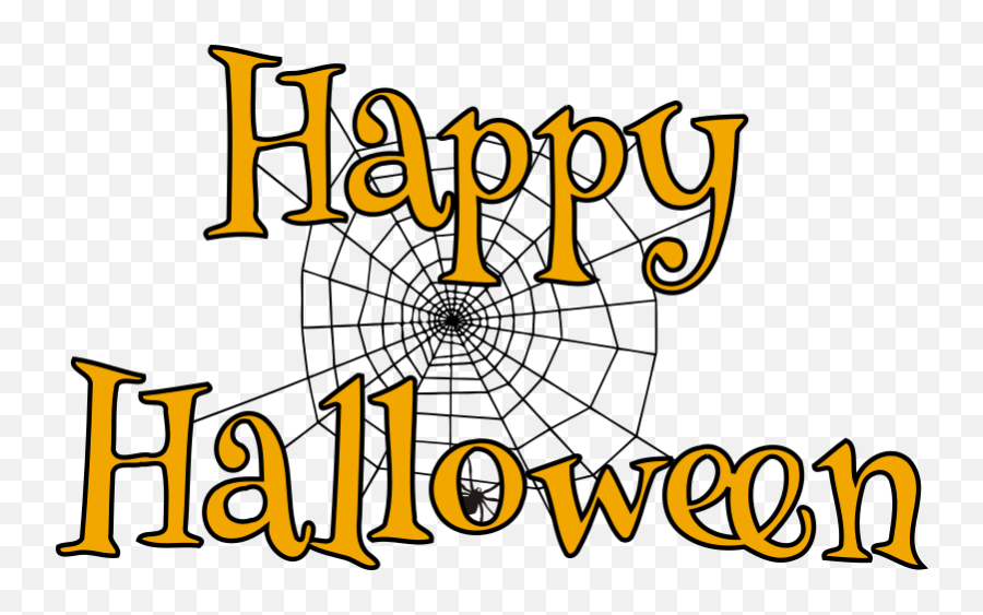 Halloween Clipart For Email - Halloween Spider Web Clipart Free Emoji,Happy Halloween Clipart