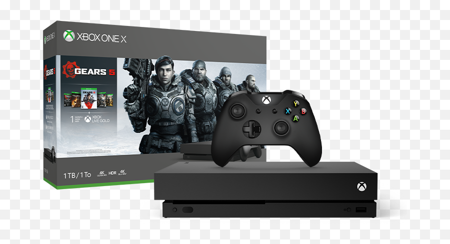 Microsoft Xbox One X - 1tb Gears 5 Bundle Fifa 20 Emoji,Gears Of War 5 Logo