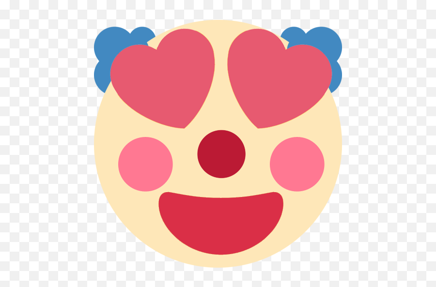 Clownhearteyes - Clown Emoji Discord Heart,Clown Emoji Png