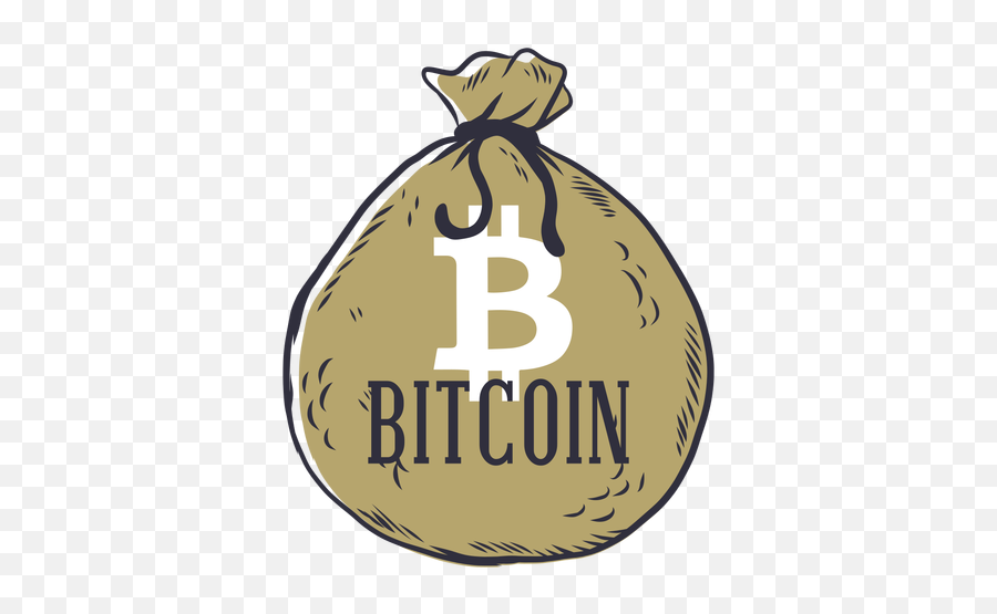Bitcoin Money Bag Badge - Money Bag Emoji,Money Bag Png