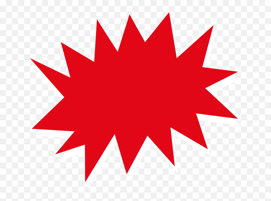 Starburst Clipart Red Starburst - Red Burst 2 Clipart Emoji,Starburst Clipart