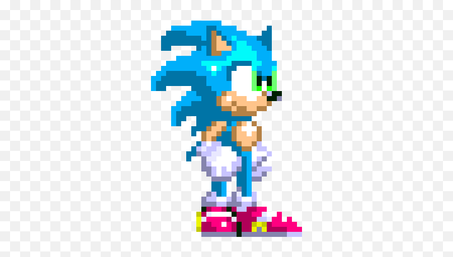 Modern Sonic Mania Pixel Art Maker Emoji,Sonic Mania Logo Png