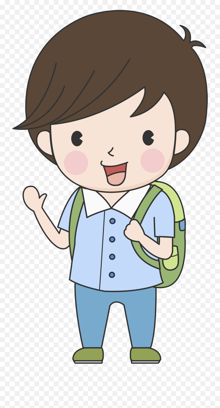 School Boy Clipart Png Transparent - Transparent Background Clipart Kid Emoji,Boy Clipart