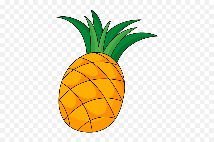 Pineapple Clip Art Free Free Clipart - Pineapple Fruit Clipart Emoji,Pineapple Clipart