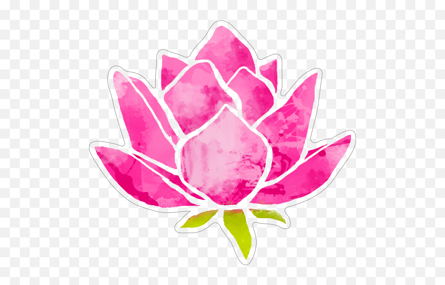 Cool Pink Lotus Flower Sticker - Flwer Icon Emoji,Lotus Flower Clipart