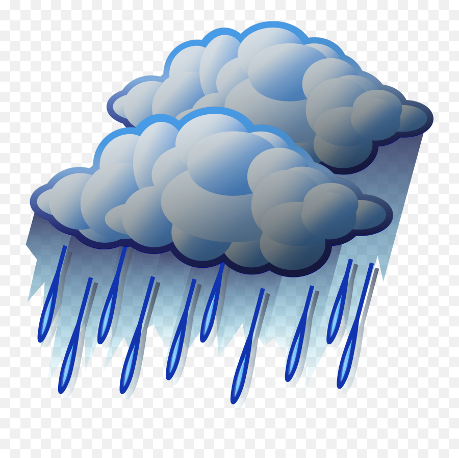 Rain Coloring Clipart - Clipart Heavy Rain Clipart Emoji,Rain Png