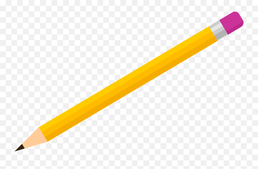 Pencil Clipart - Yellow Colored Pencil Vector Emoji,Pencil Clipart