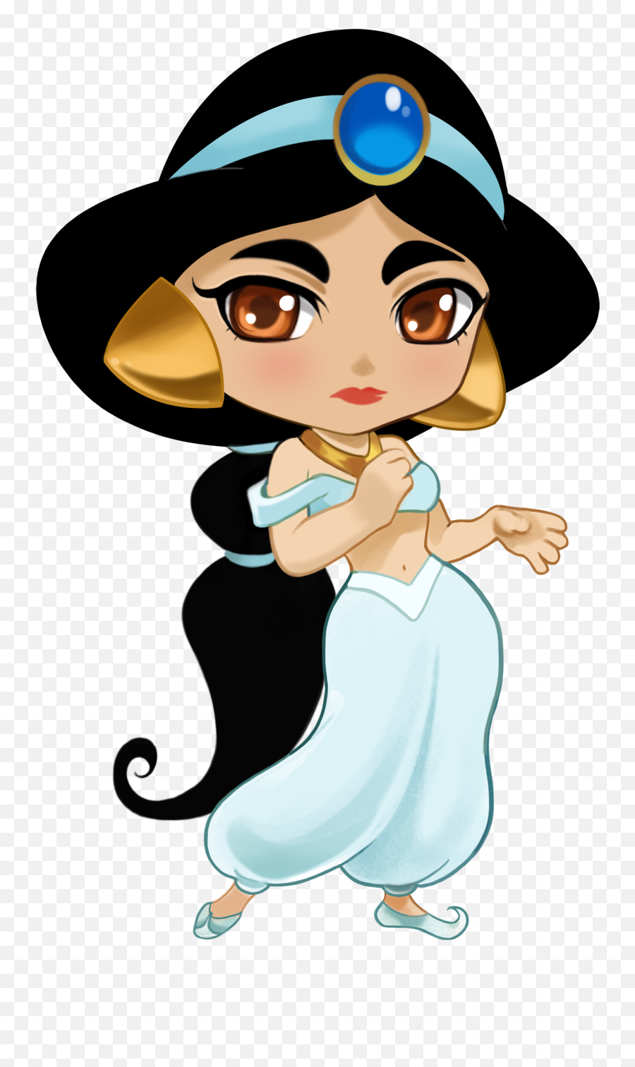Jasmine Disney Princess Clip Art By - Cute Princess Jasmine Clipart Emoji,Princess Jasmine Png