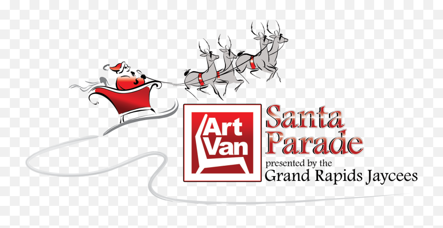 Santa Parade - Art Van Emoji,Christmas Parade Clipart