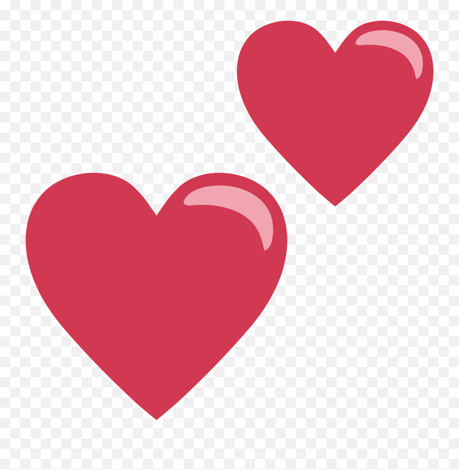 Two Hearts Emoji Clipart Free Download Transparent Png,Two Hearts Png