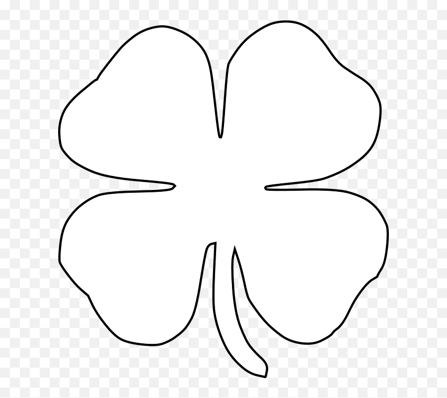 Clover Irish Four Leaves Luck Tattoo Emoji,Four Leaf Clover Transparent Background