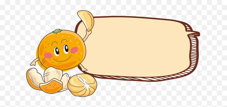 Download Aniamtion Illustration Orange Emoji,Food Border Clipart