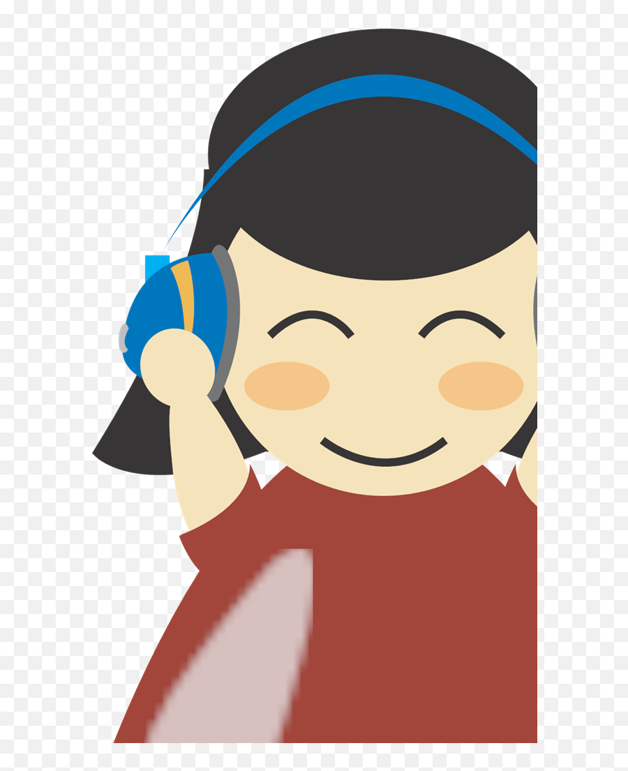 Girl With Headphones Svg Vector Girl With Headphones Clip Emoji,Listening To Headphones Clipart