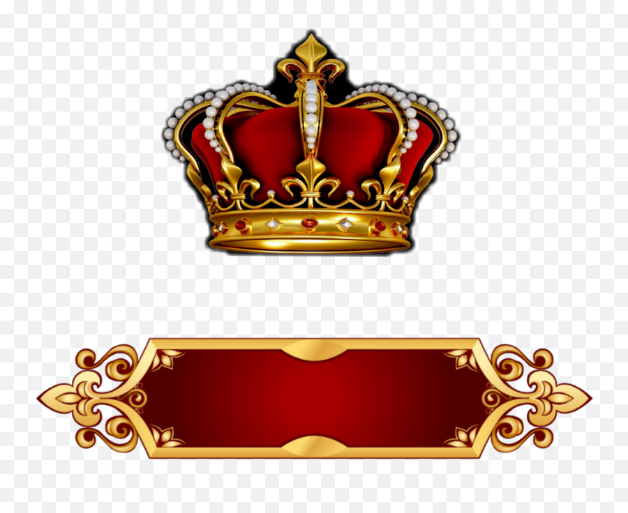 Download Crown Nameplate Banner - Banner Design Transparent Emoji,Background Design Png