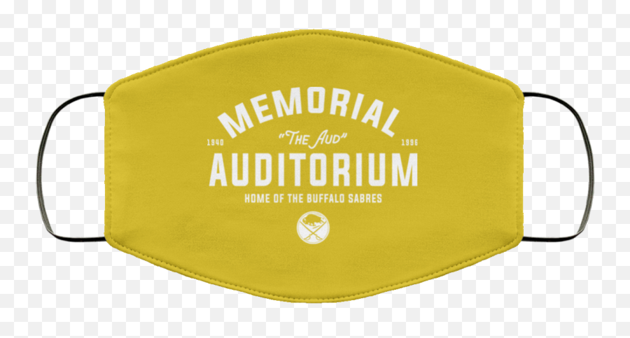 1940 1996 Memorial Auditorium Home Of The Buffalo Sabres Face Mask - Solid Emoji,Buffalo Sabres Logo