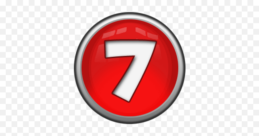 White Number 8 In Orange Circle Transparent Png - Stickpng Transparent Background 7 Png Emoji,Red Circle Png