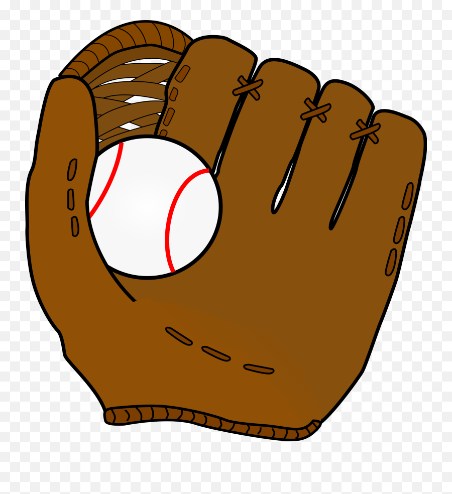 Cartoon Baseball Glove Png Png Image - Cartoon Baseball Glove Transparent Emoji,Baseball Clipart Black And White