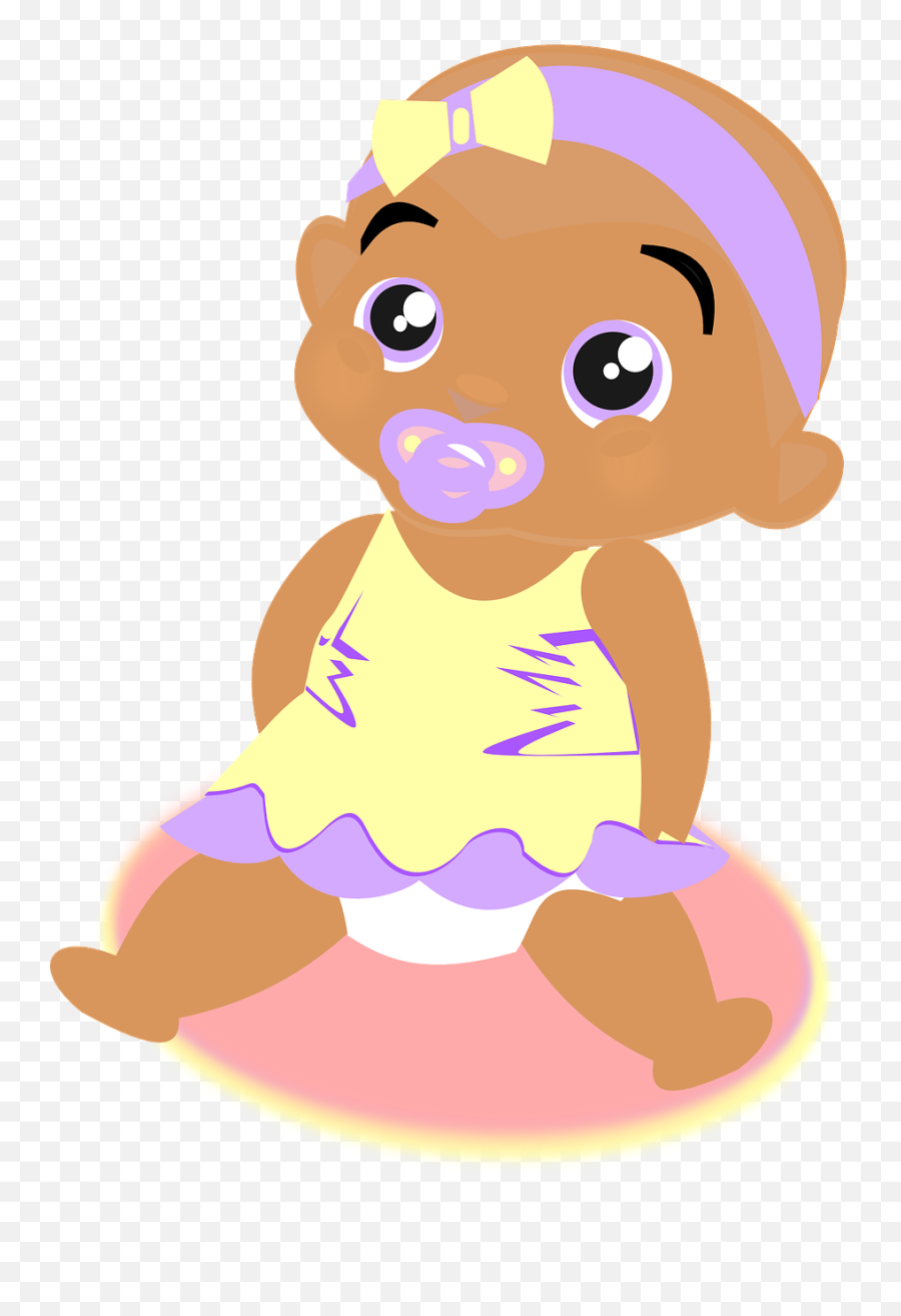 Black Baby Girl Clip Art - Clipart Best Black Baby Clipart Png Emoji,Black Girl Clipart