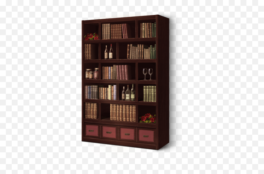 Elf - Transparent Background Old Bookshelf Png Emoji,Transparent Bookshelf